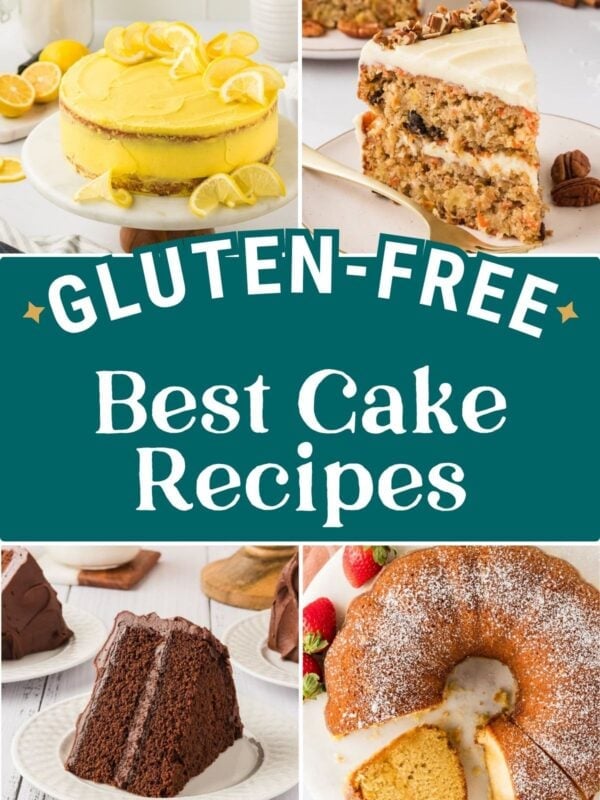 gluten free cake recipes collage