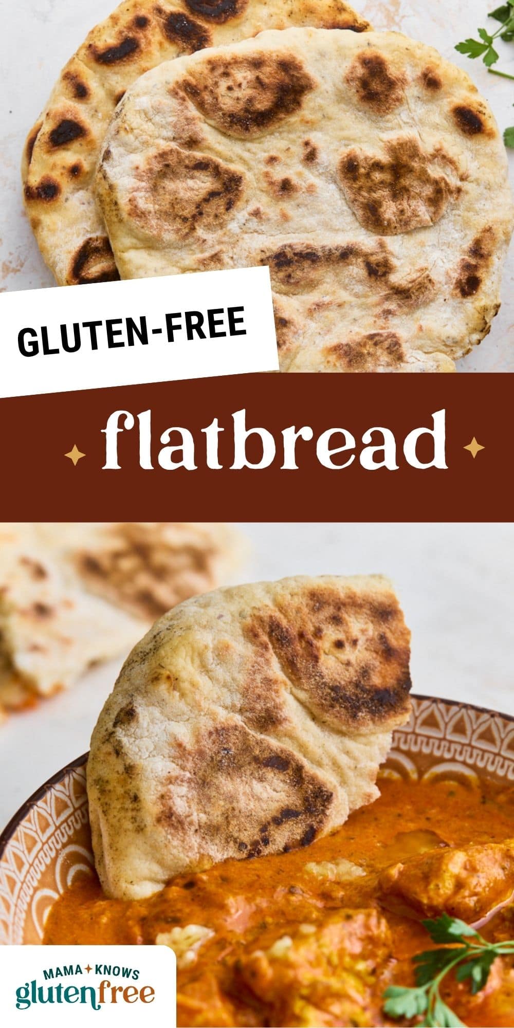 gluten-free flatbread pin image