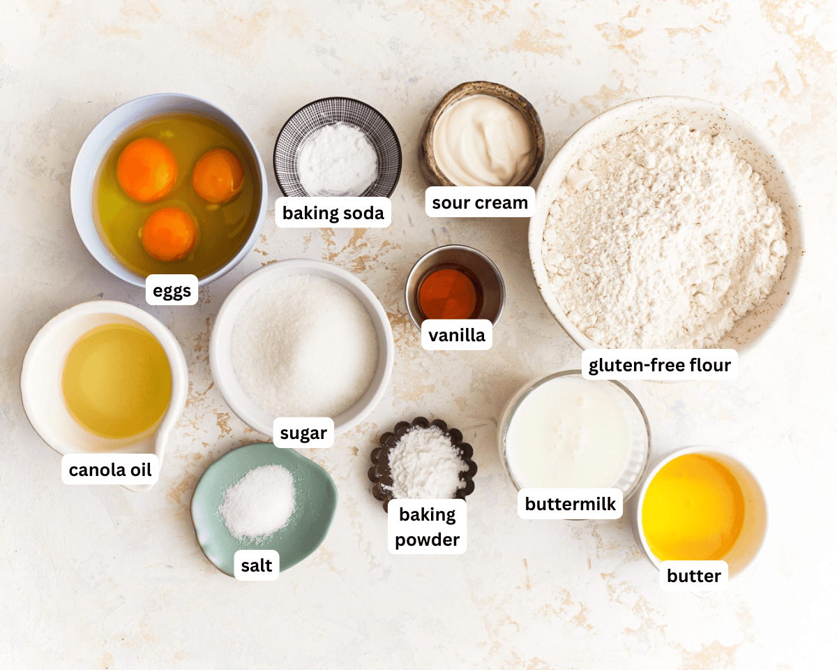 gluten-free muffins ingredients