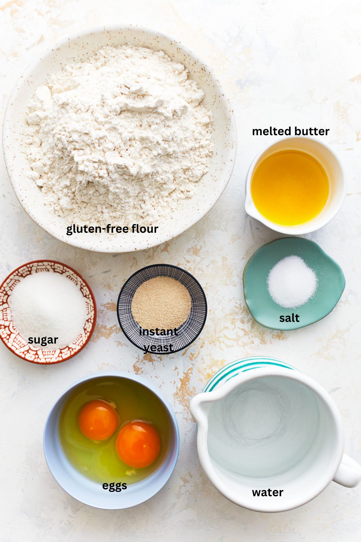 ingredients for gluten free hamburger buns