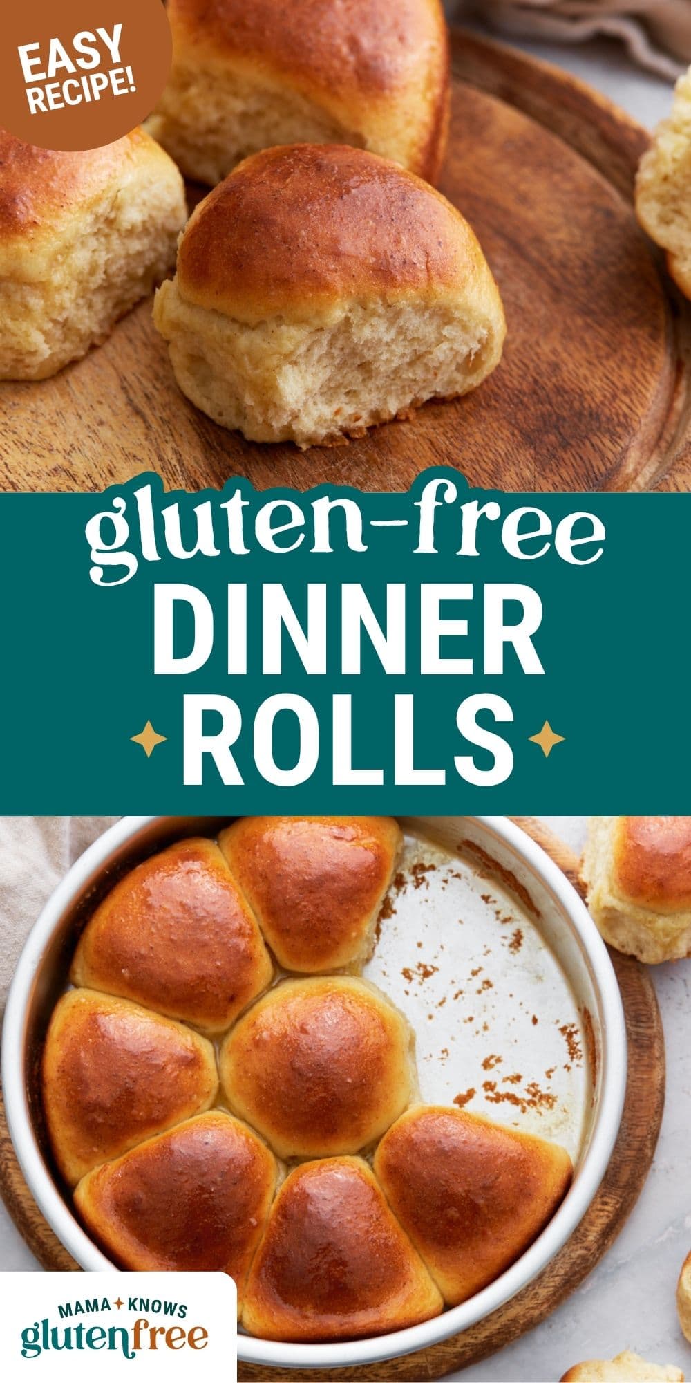 gluten free dinner rolls pin image
