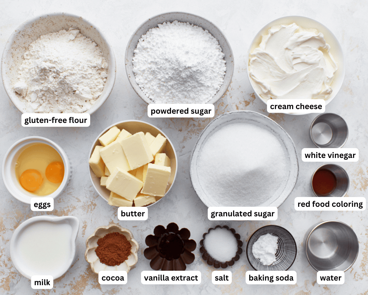 gluten-free red velvet cake ingredients
