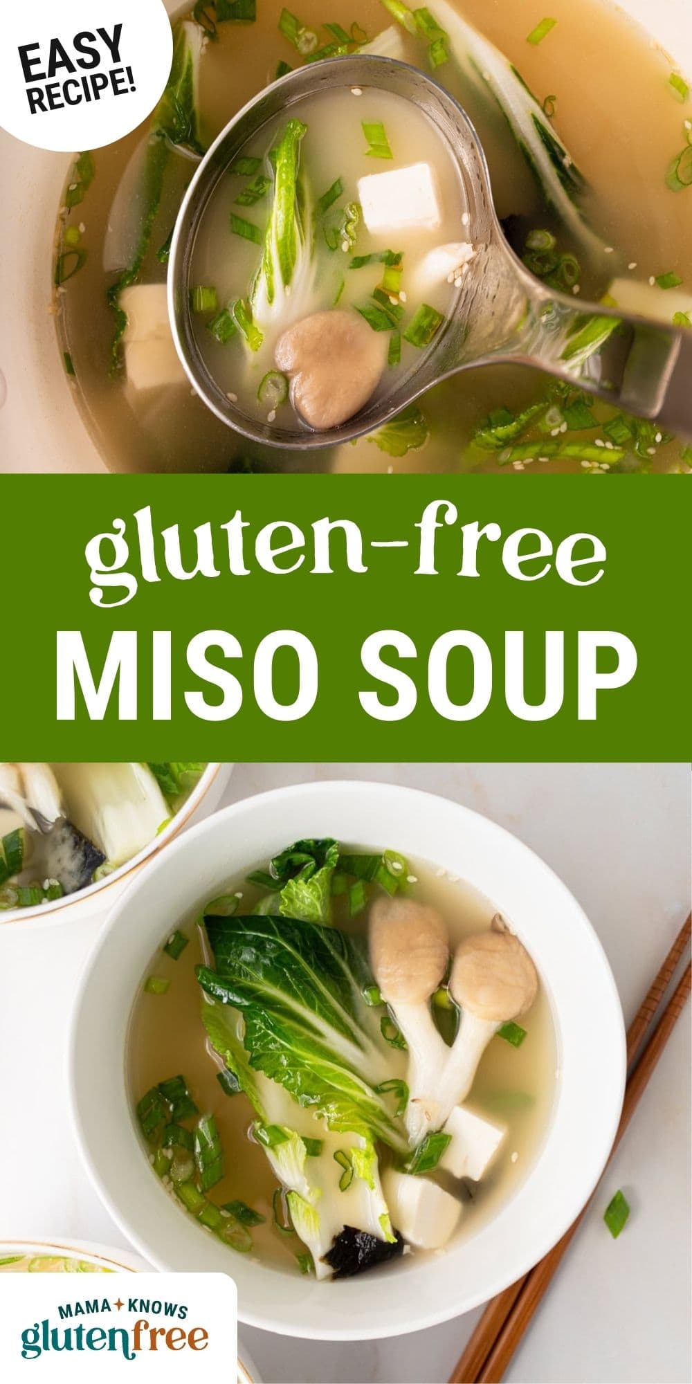 Gluten-free miso soup pin image