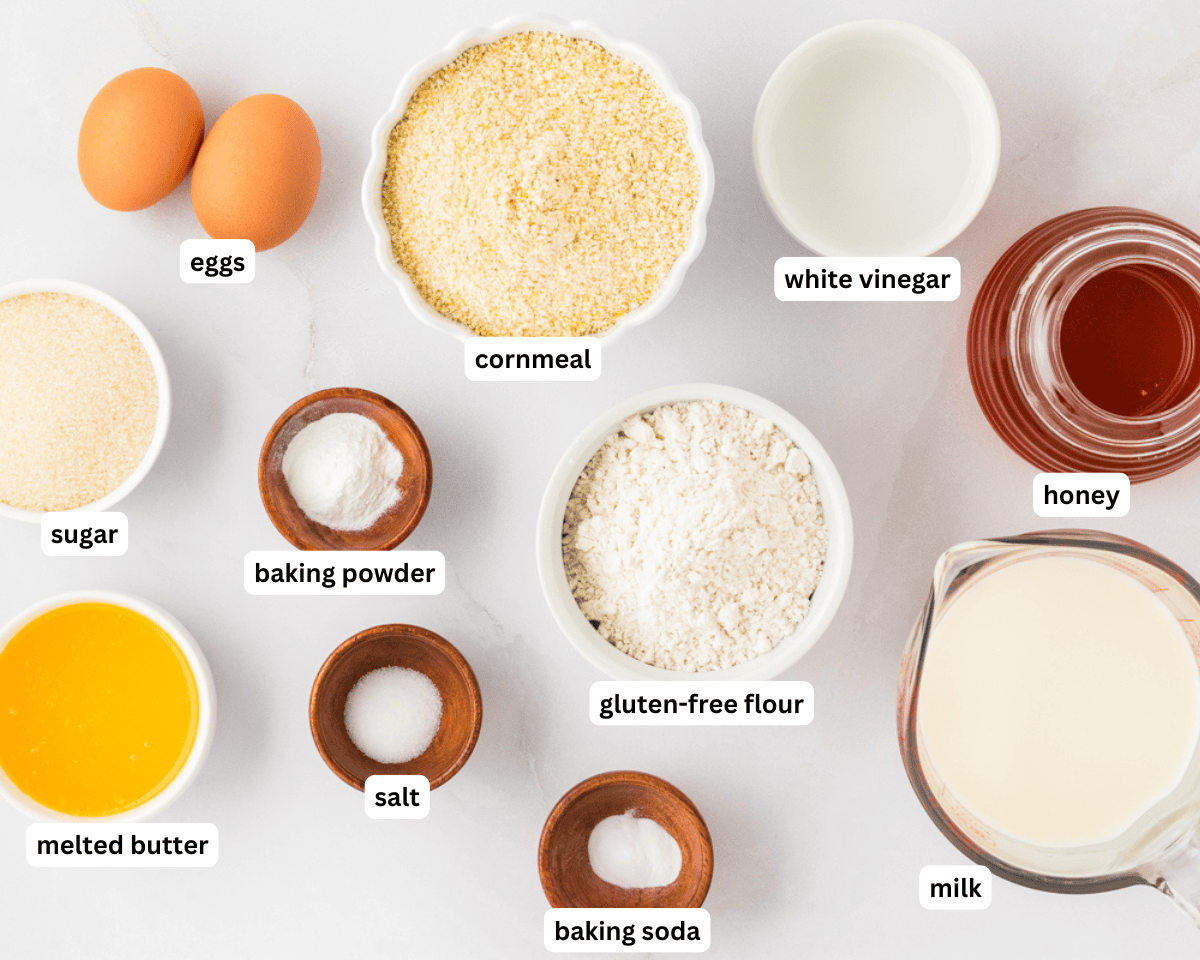 Gluten-free sweet cornbread ingredients
