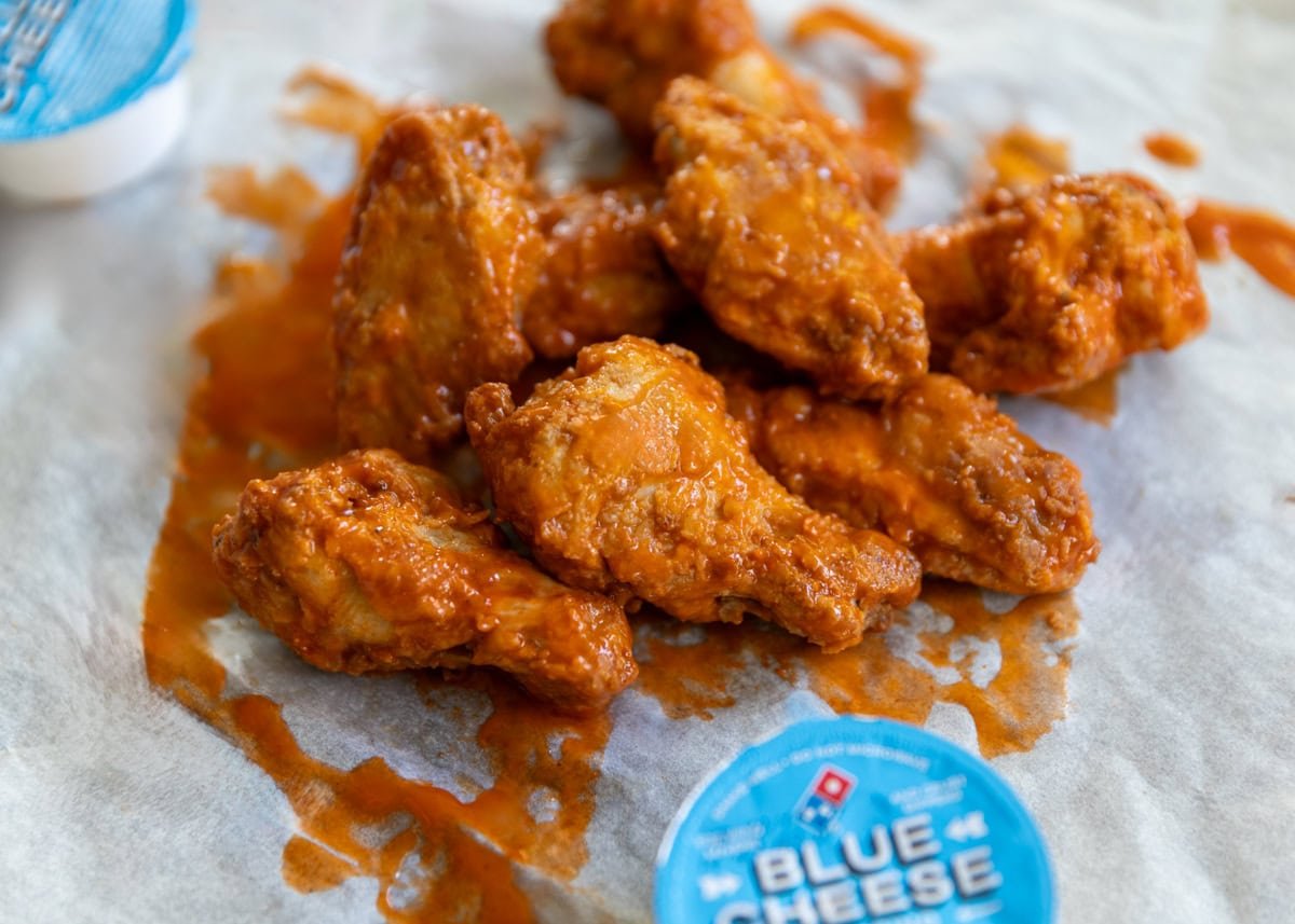 gluten free chicken wings at domino's