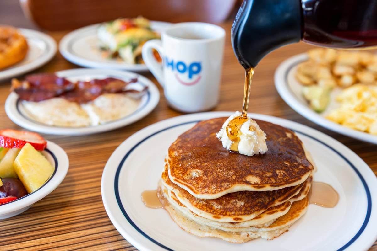 An assortment of gluten-free menu items from Ihop