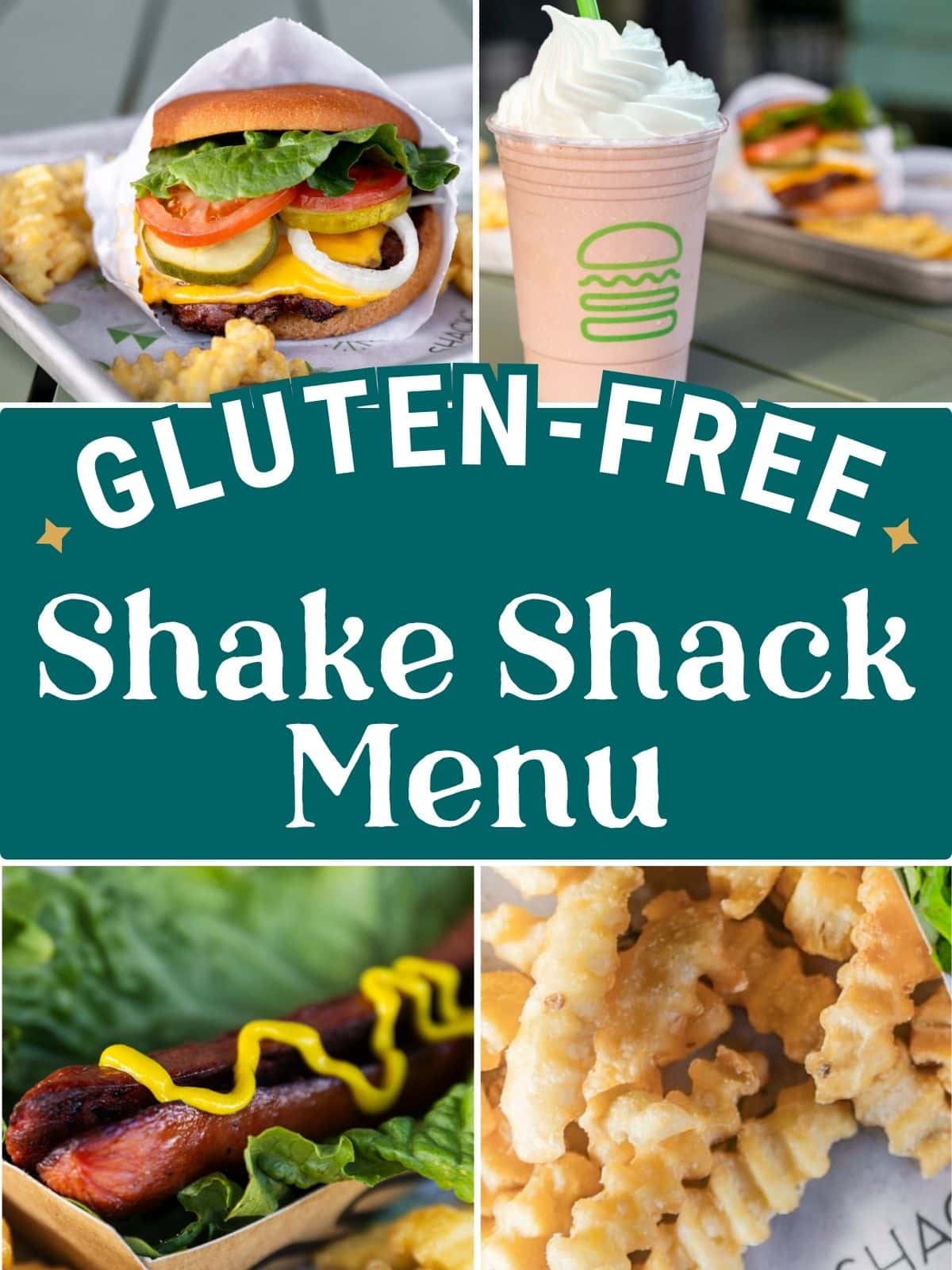gluten free shake shack collage image