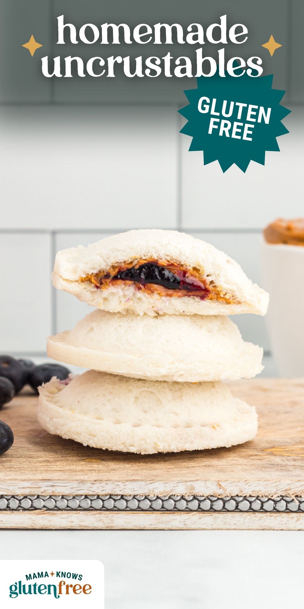 gluten free uncrustables pin image