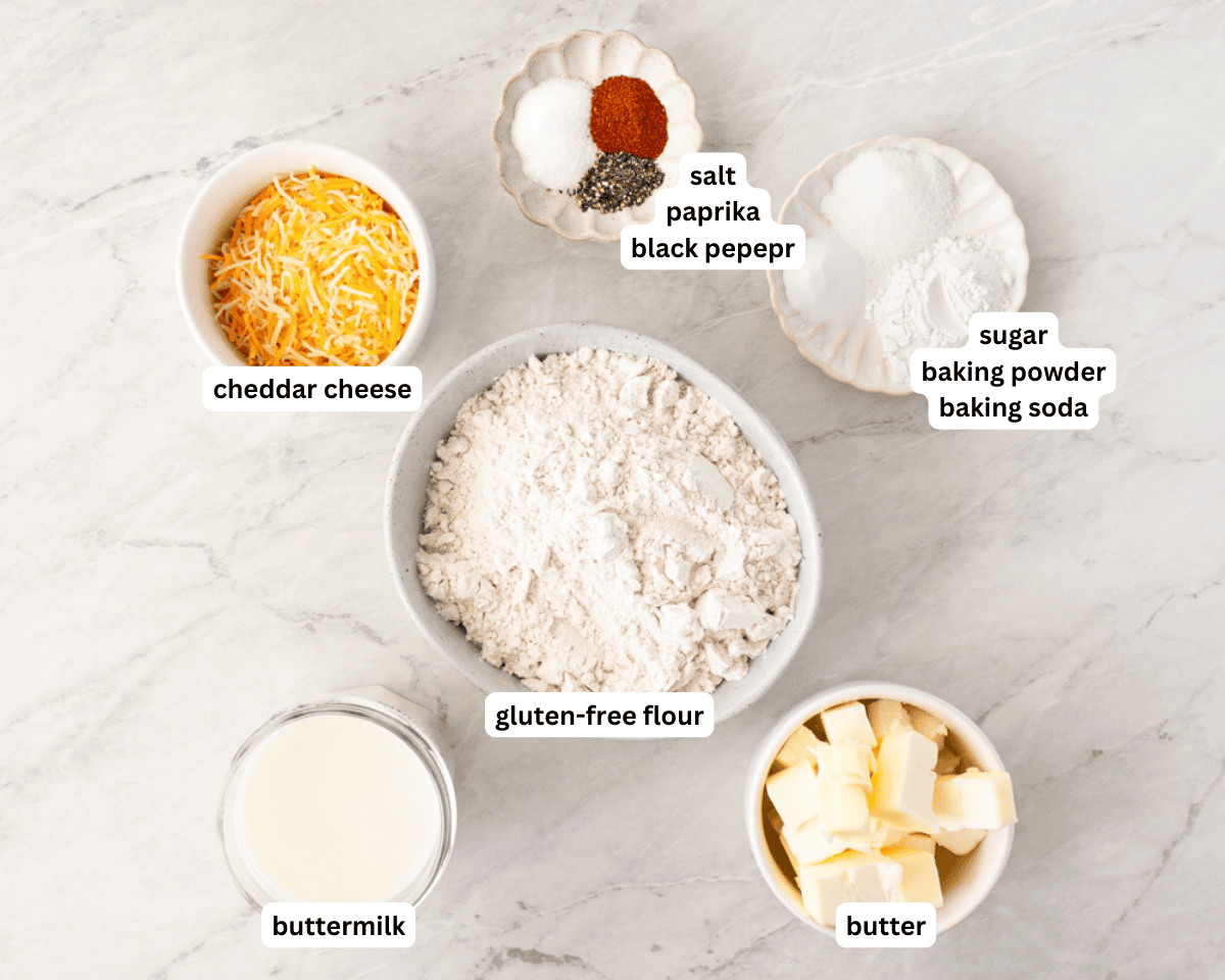 Gluten-Free drop biscuits ingredients