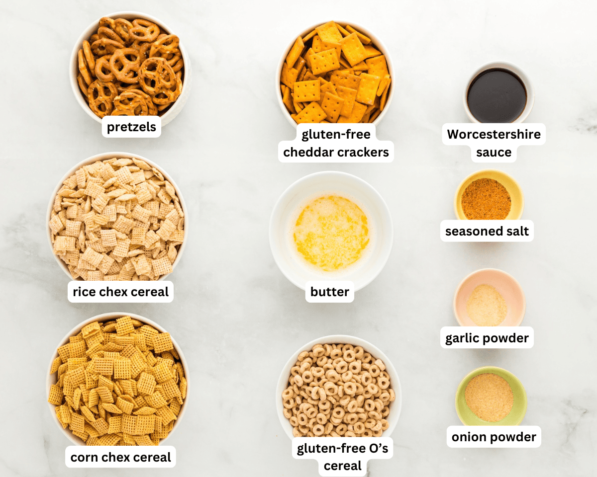 Gluten-free chex mix ingredients