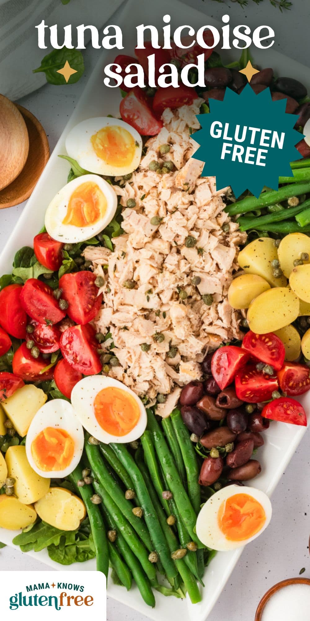 Tuna Nicoise Salad pin image