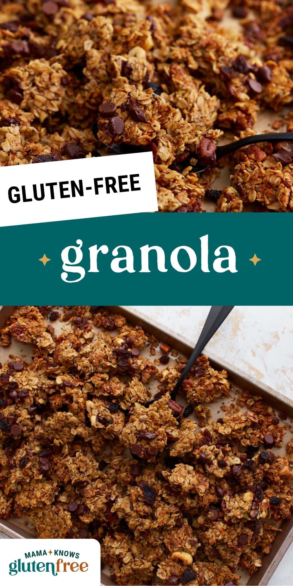 gluten-free granola pin image