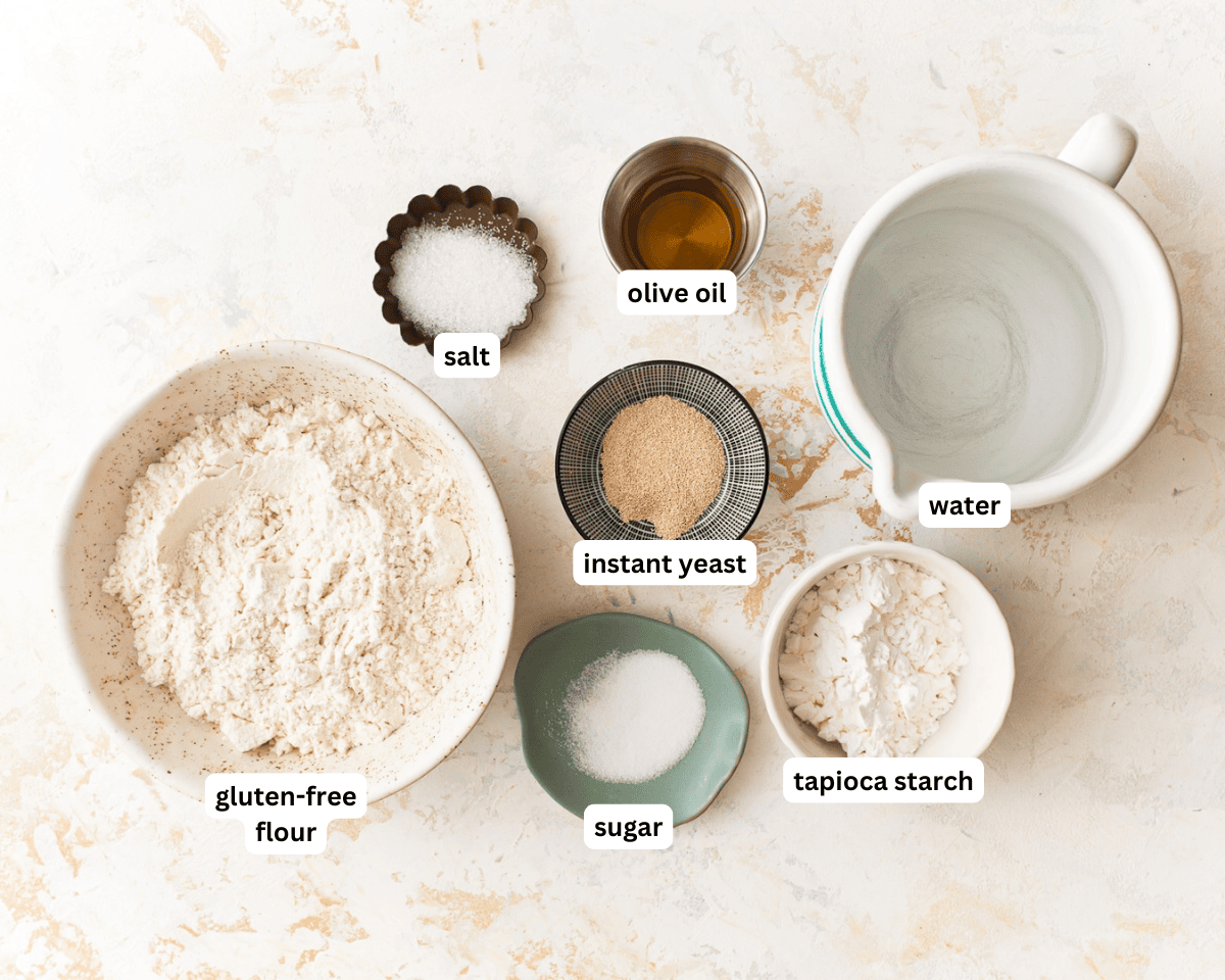 gluten-free pizza dough ingredients