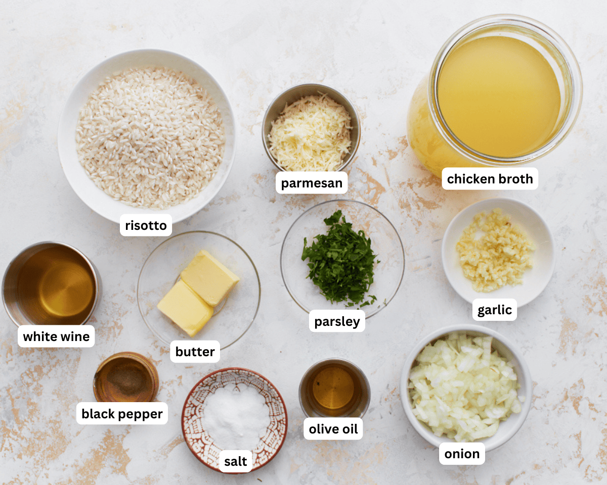 gluten-free risotto ingredients