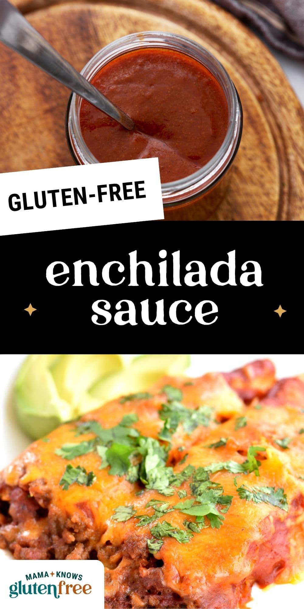 gluten-free enchilada sauce pin image