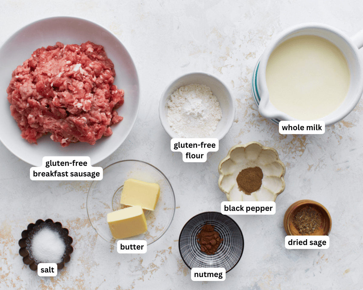 gluten-free sausage gravy ingredients