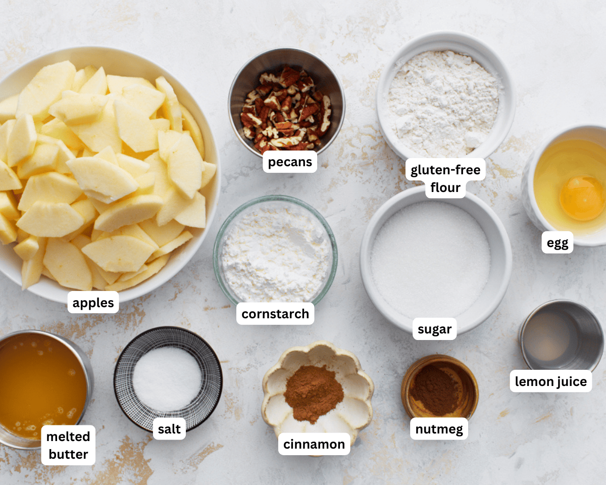 crustless apple pie ingredients