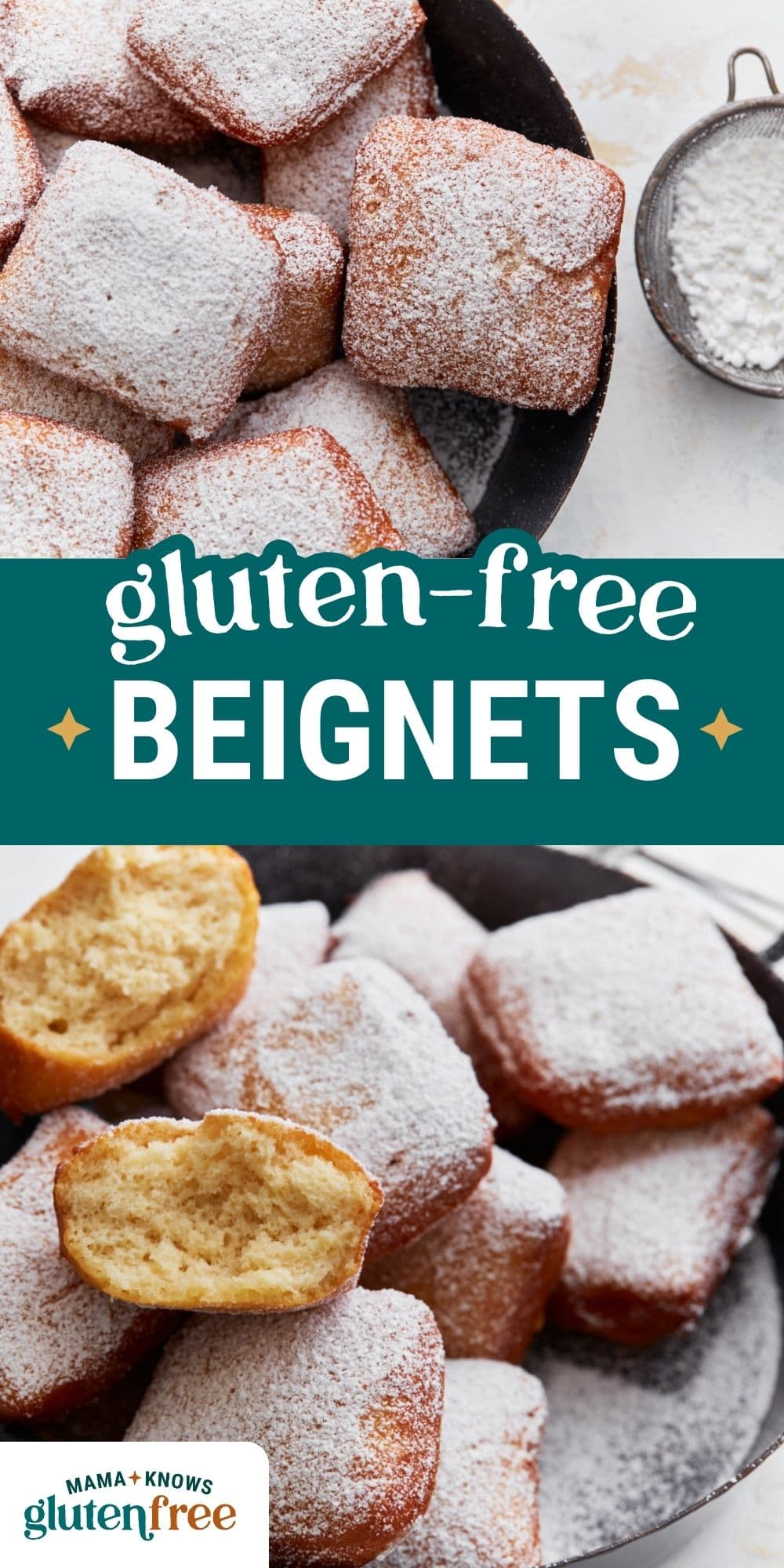 gluten free beignets pin image
