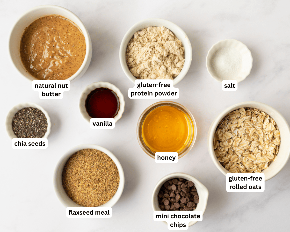Gluten-free protein balls ingredients