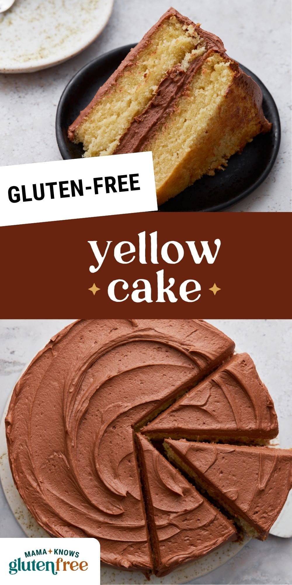 gluten free yellow cake pin image