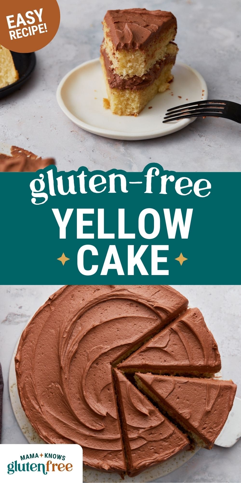 gluten free yellow cake pin image