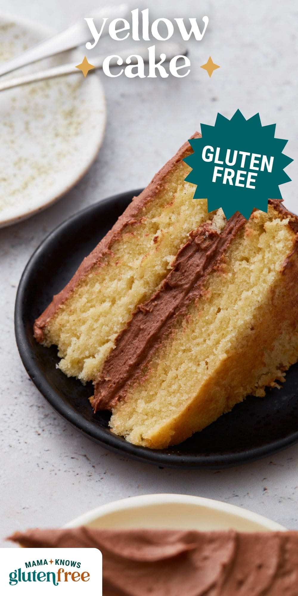 gluten free yellow cake pin image