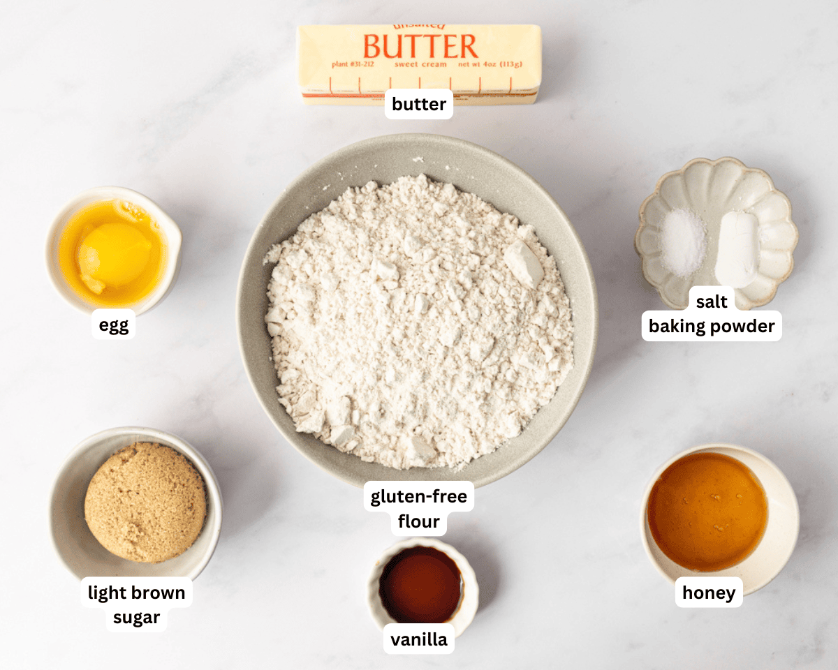 ingredients to make gluten-free animal crackers