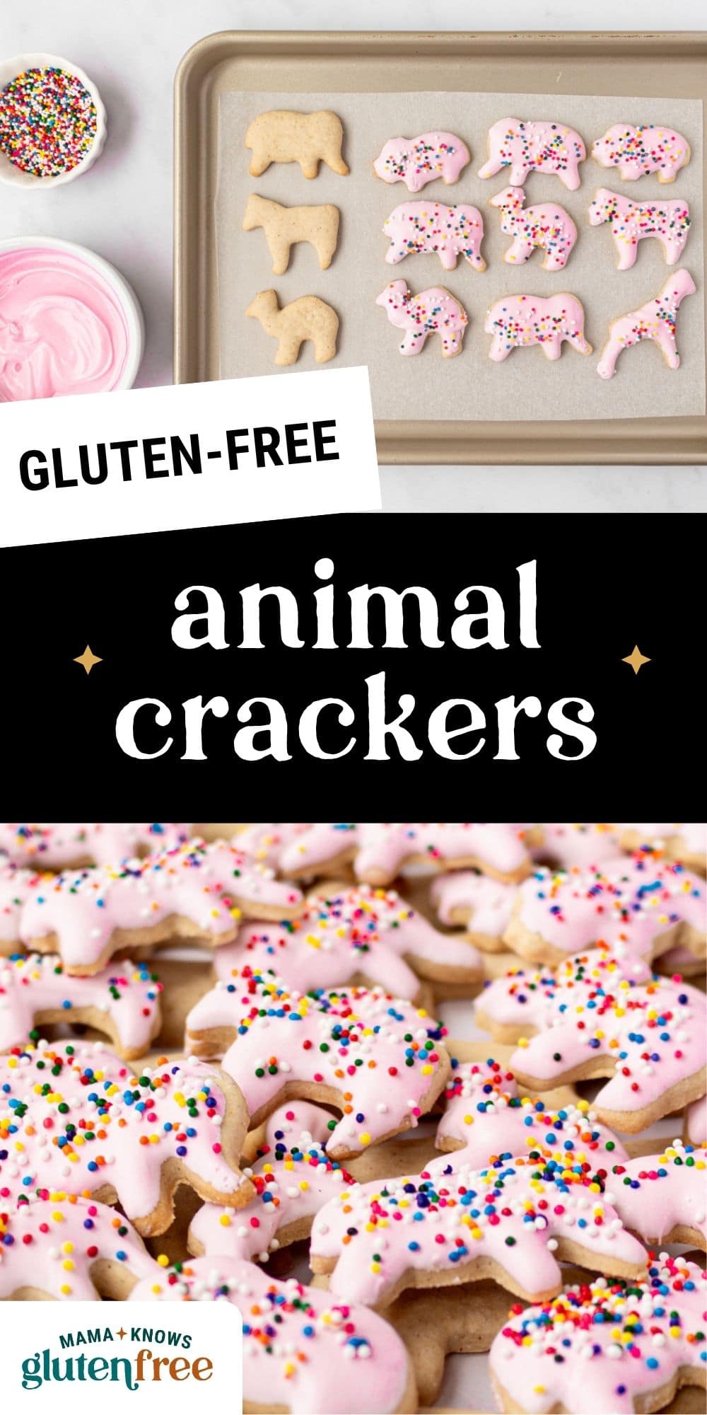 gluten free animal crackers pin image