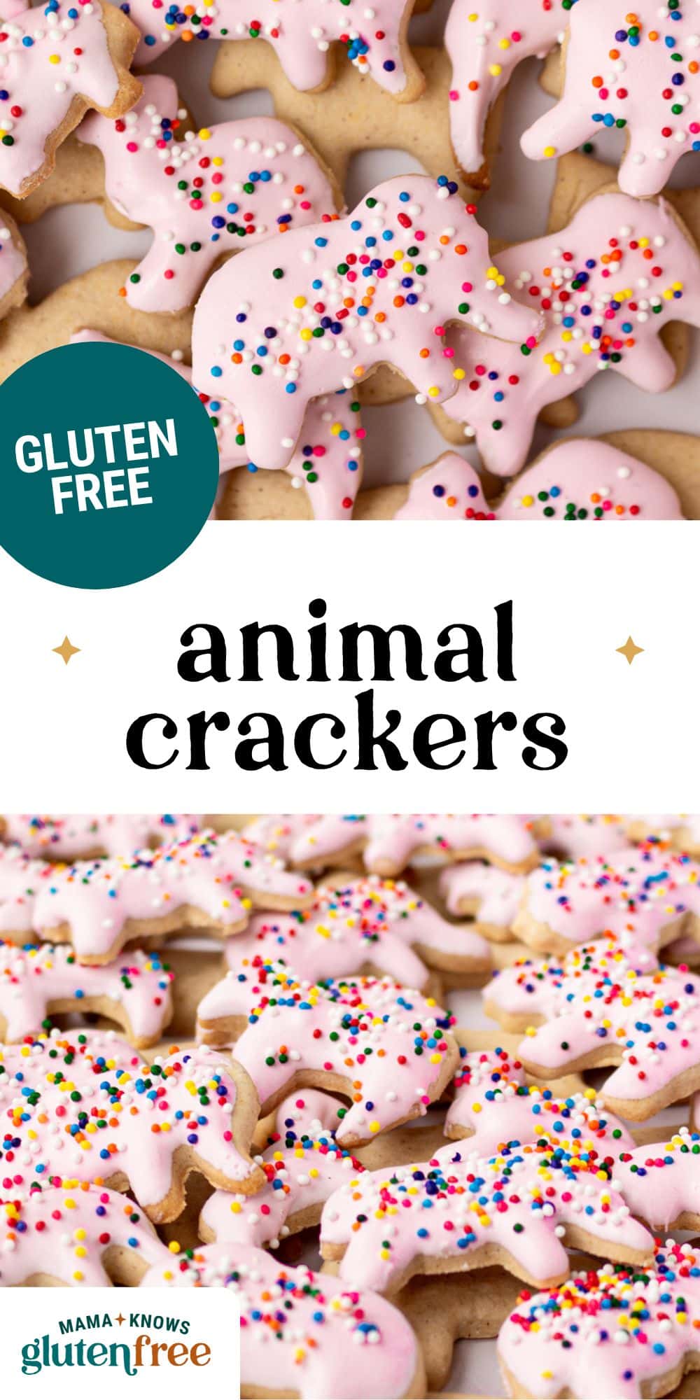 gluten free animal crackers pin image