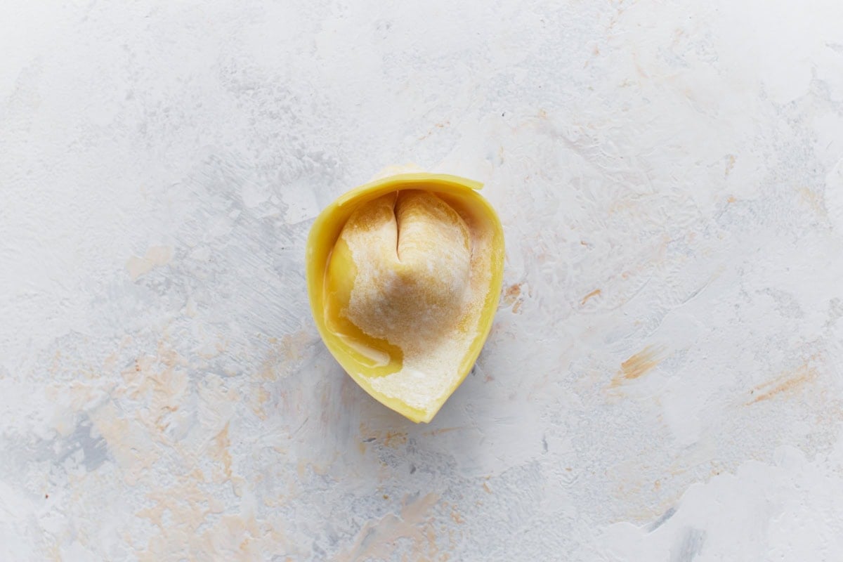 folded wonton wrapper for gluten free crab rangoon