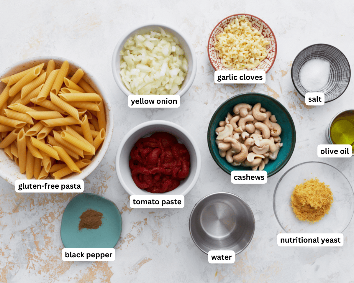 Vegan vodka sauce ingredients