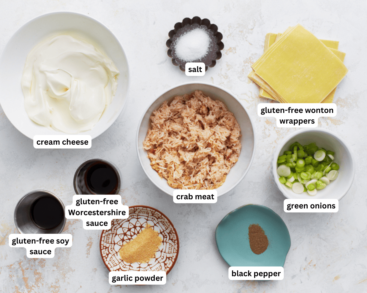gluten-free crab rangoon ingredients