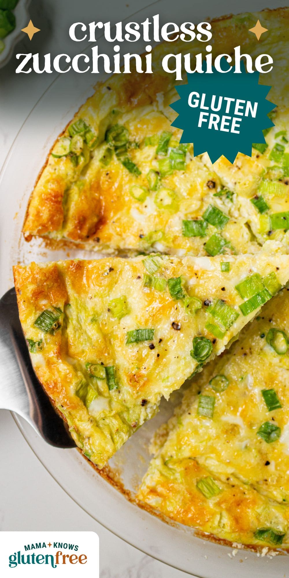 crustless zucchini quiche pin image