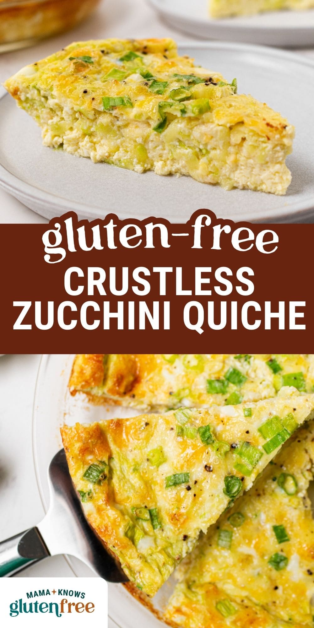 crustless zucchini quiche pin image