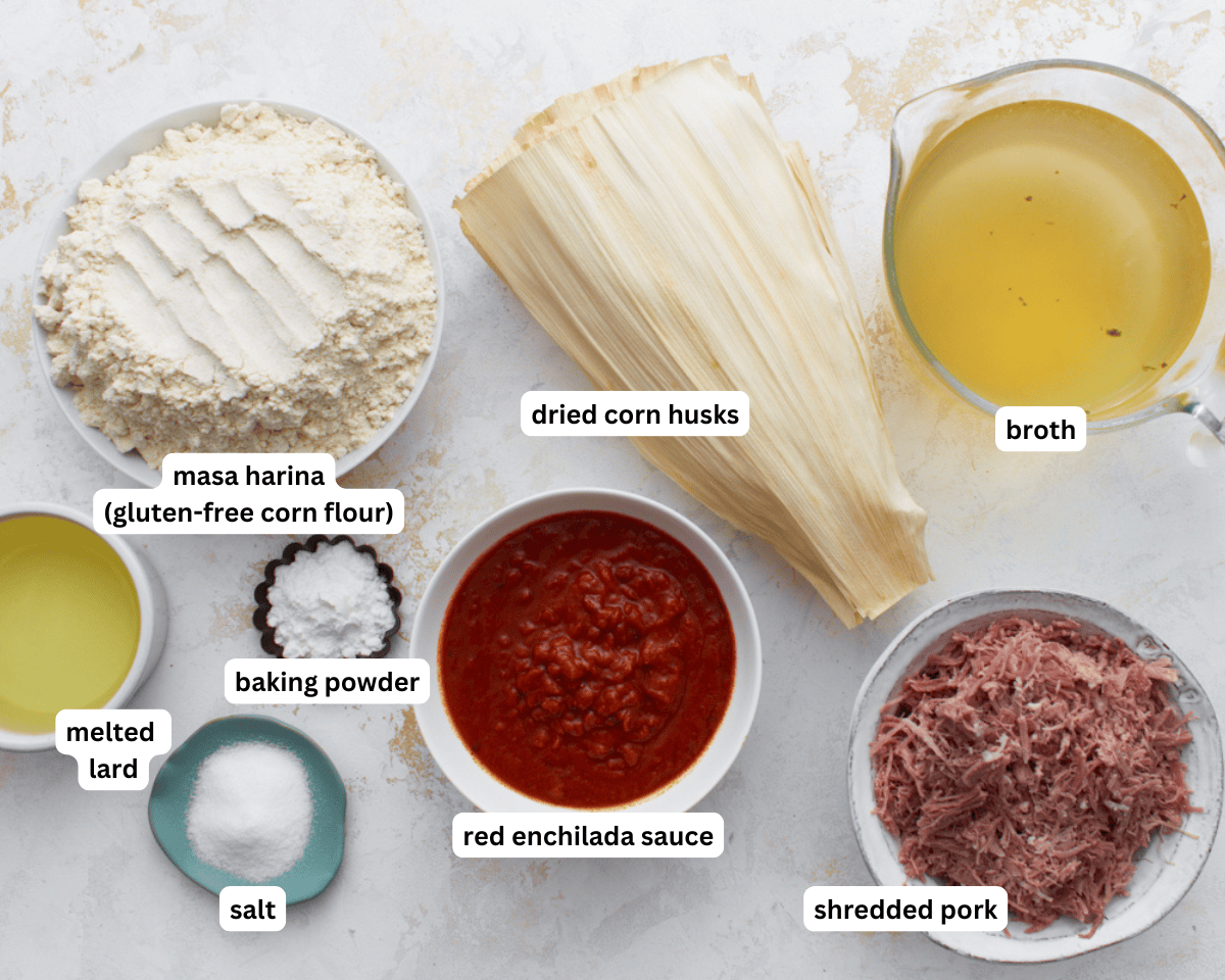 Tamales ingredients