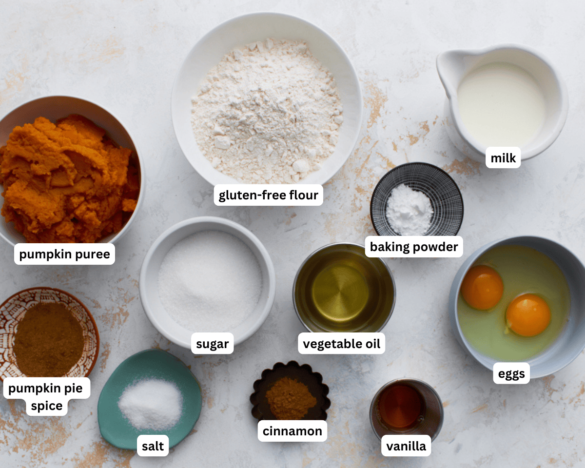 gluten-free pumpkin waffle ingredients