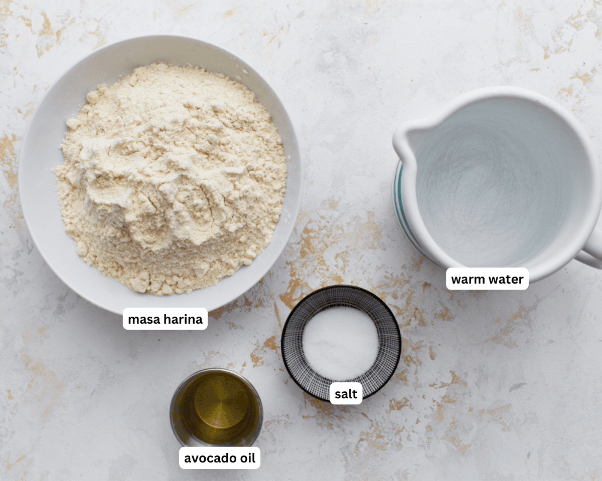 Gluten-free gorditas ingredients