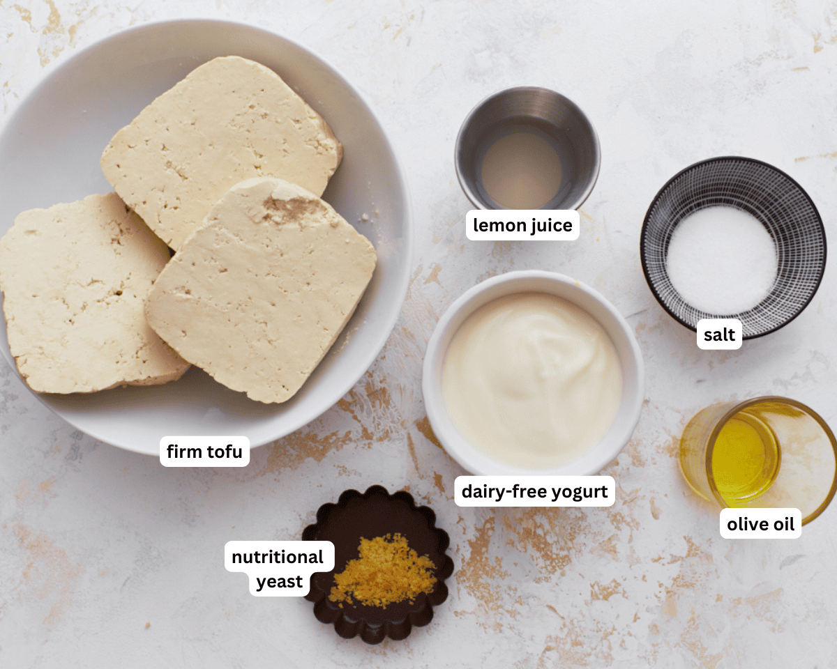 Dairy-free cottage cheese ingredients