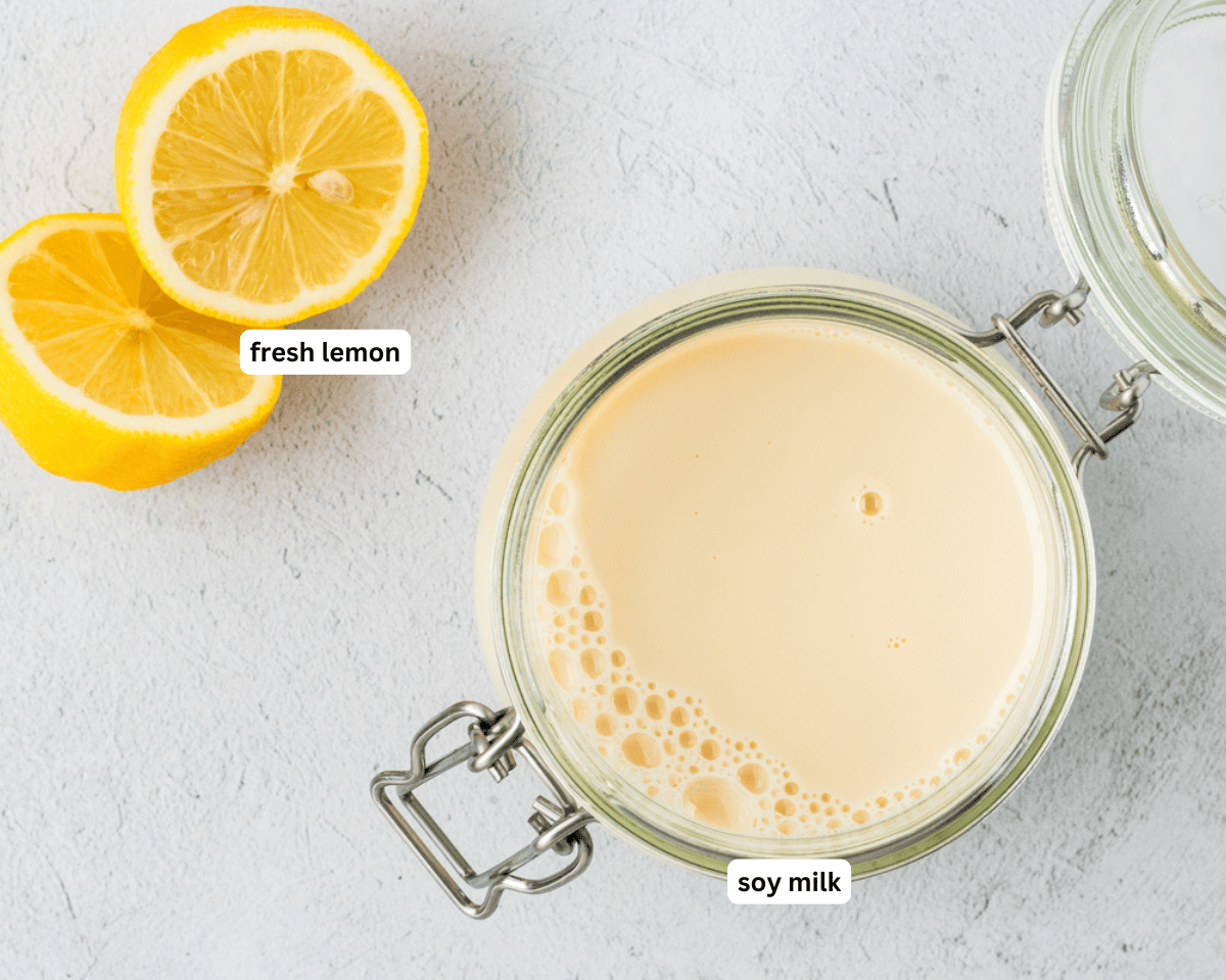 Vegan buttermilk ingredients