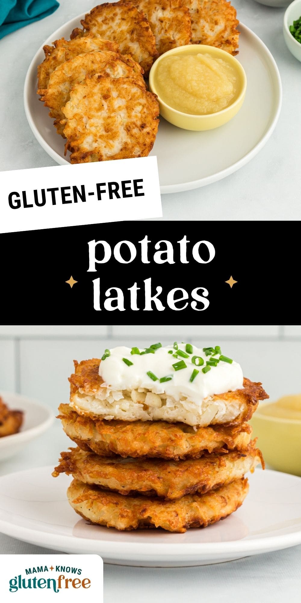 Gluten Free Potato Latkes pin image