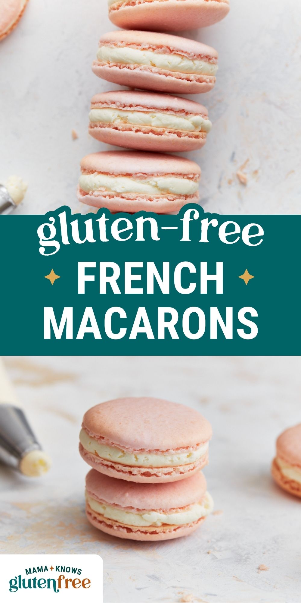 gluten free French macarons pin image