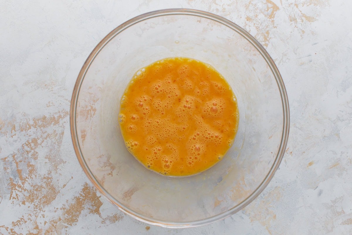 eggs whisked together