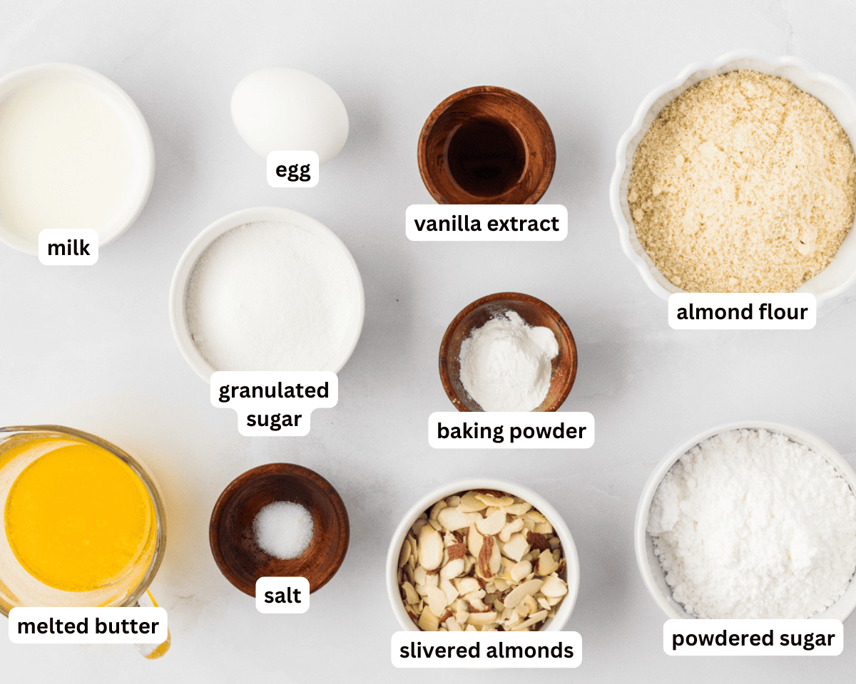 Almond flour scones ingredients