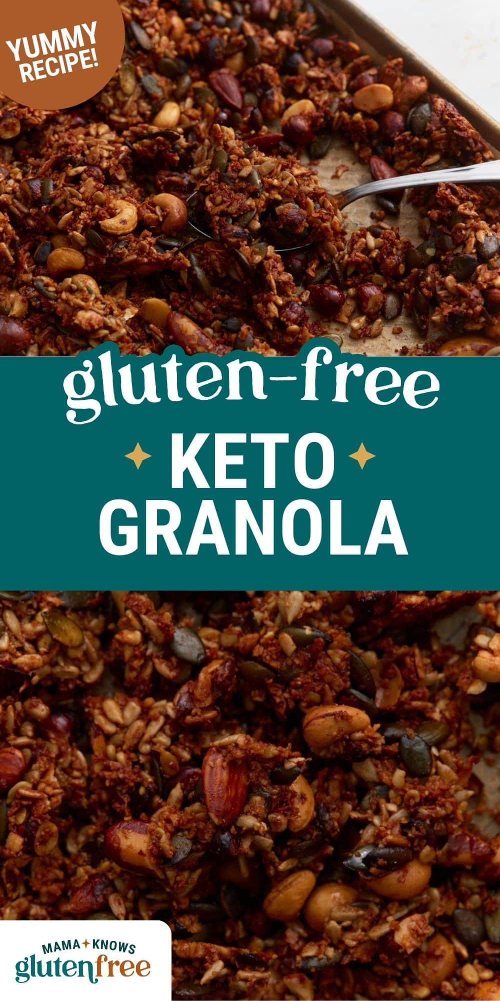 keto granola pin image