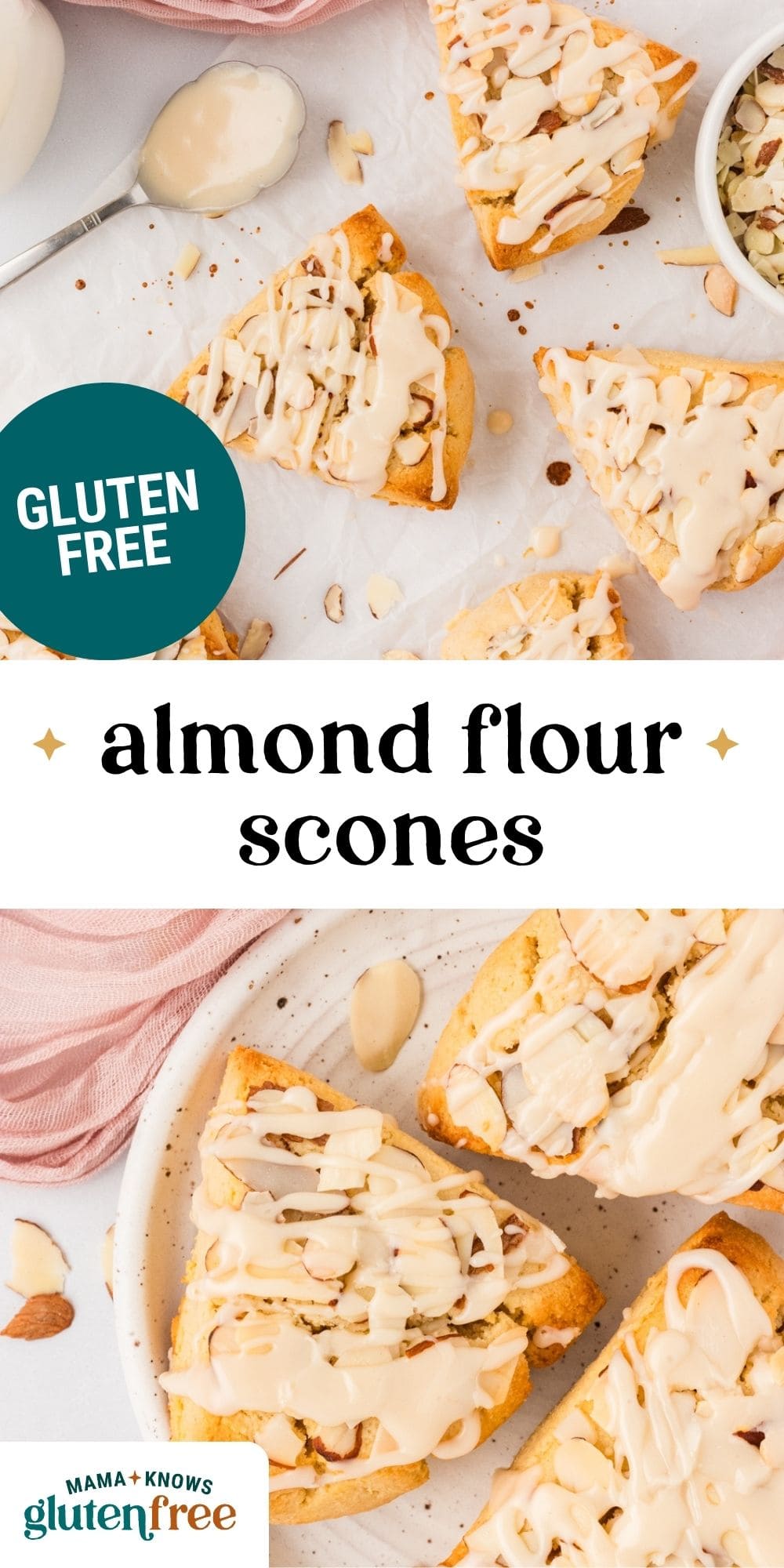 almond flour scones pin image