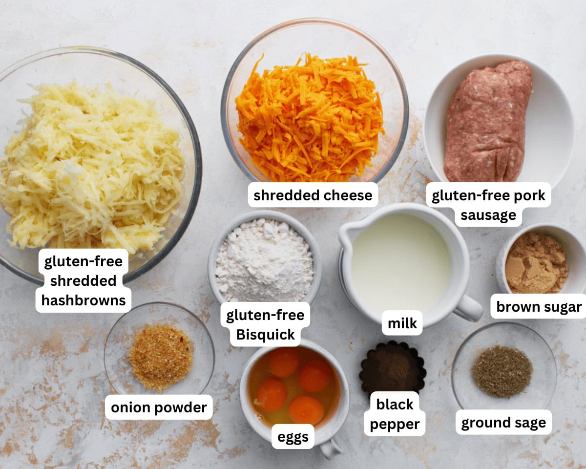 Gluten-free breakfast casserole ingredients