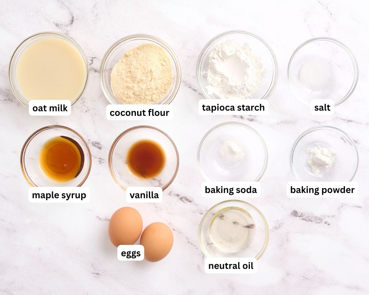 Coconut flour pancake ingredients