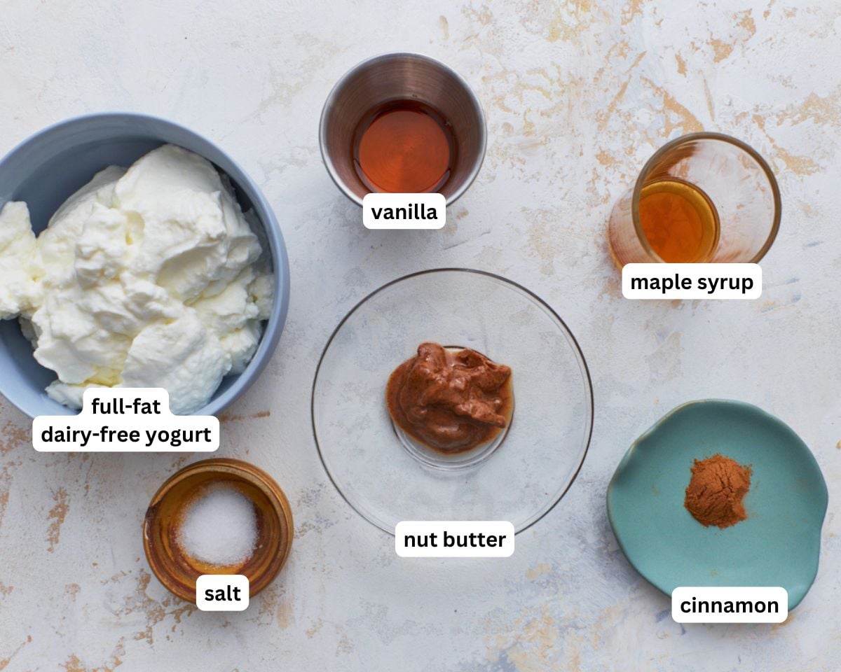 Dairy-free fruit dip ingredients