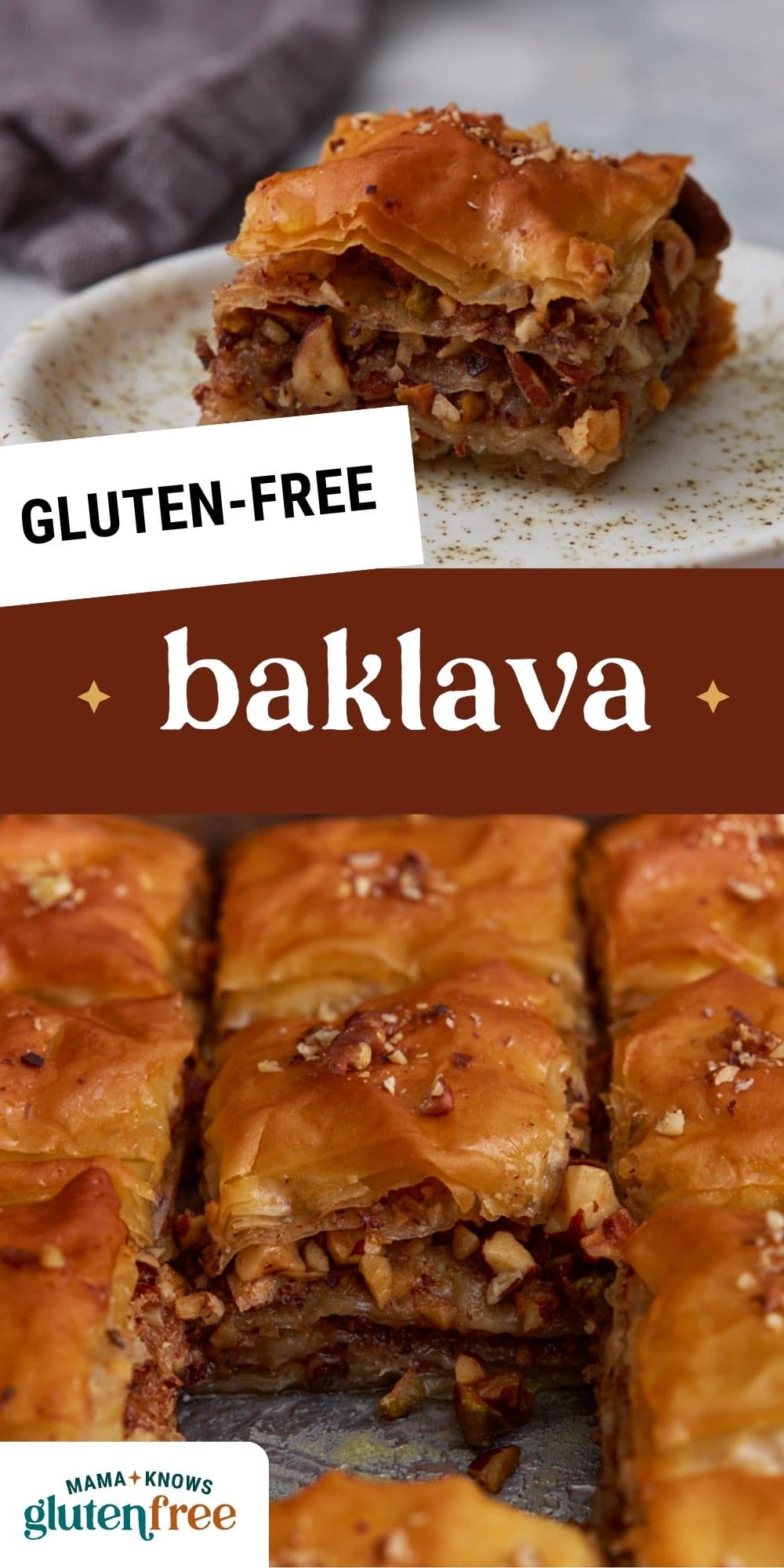gluten-free baklava pin image