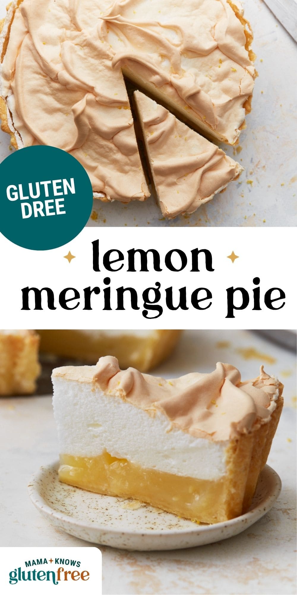 gluten-free lemon meringue pie pin image